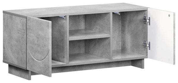 TV állvány 90 x 34.5 x 40 cm Betonszürke Szerelt Fa