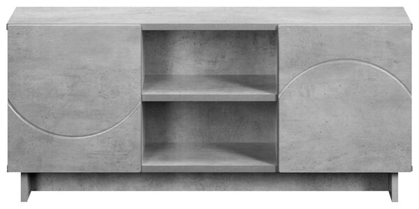 TV állvány 90 x 34.5 x 40 cm Betonszürke Szerelt Fa