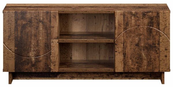 TV állvány 90 x 34.5 x 40 cm Antik Fa Szerelt Fa