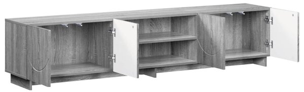 TV állvány 180 x 34,5 x 40 cm Szürke Sonoma Szerelt Fa