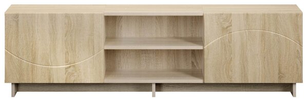 TV állvány 140 x 34,5 x 40 cm Sonoma Tölgy Szerelt Fa