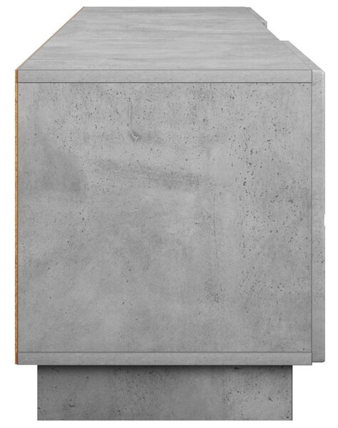 TV állvány 180 x 34,5 x 40 cm Betonszürke Szerelt Fa