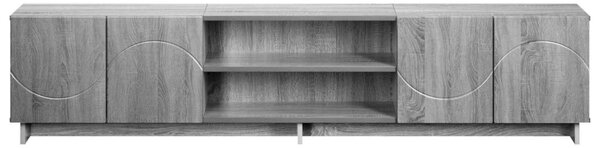 TV állvány 180 x 34,5 x 40 cm Szürke Sonoma Szerelt Fa