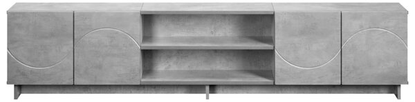 TV állvány 180 x 34,5 x 40 cm Betonszürke Szerelt Fa