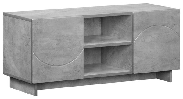 TV állvány 90 x 34.5 x 40 cm Betonszürke Szerelt Fa