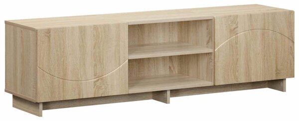 TV állvány 140 x 34,5 x 40 cm Sonoma Tölgy Szerelt Fa