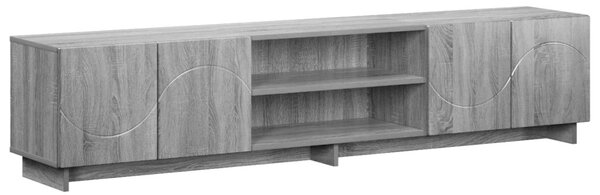 TV állvány 180 x 34,5 x 40 cm Szürke Sonoma Szerelt Fa
