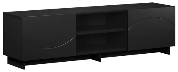 TV állvány 140 x 34.5 x 40 cm Fekete Szerelt Fa