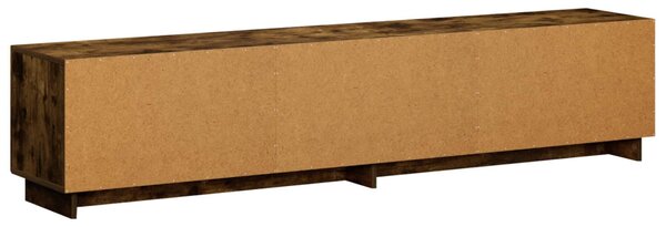 TV állvány 180 x 34,5 x 40 cm Füstös Tölgy Szerelt Fa