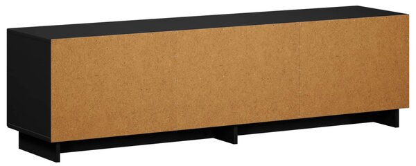 TV állvány 140 x 34.5 x 40 cm Fekete Szerelt Fa