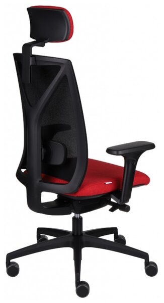 GRO-Valio BS HD Black főnöki forgószék fejtámlával
