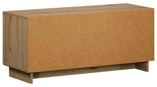 TV állvány 90 x 34.5 x 40 cm Kézműves Tölgy Szerelt Fa