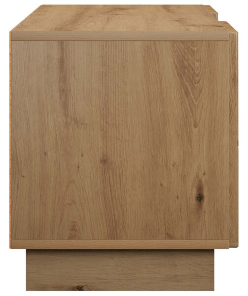 TV állvány 90 x 34.5 x 40 cm Kézműves Tölgy Szerelt Fa