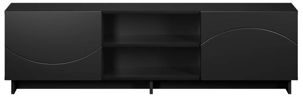 TV állvány 140 x 34.5 x 40 cm Fekete Szerelt Fa