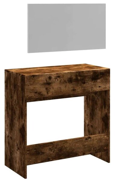 VidaXL Fésülködőasztal - Füstös Tölgy - 80x39x80 cm