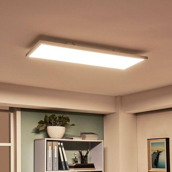 Arcchio LED panel Philia, CCT, 80 cm x 29,5 cm, dimmelhető, Fehér / opál, Nappali / Étkező, Műanyag, Modern