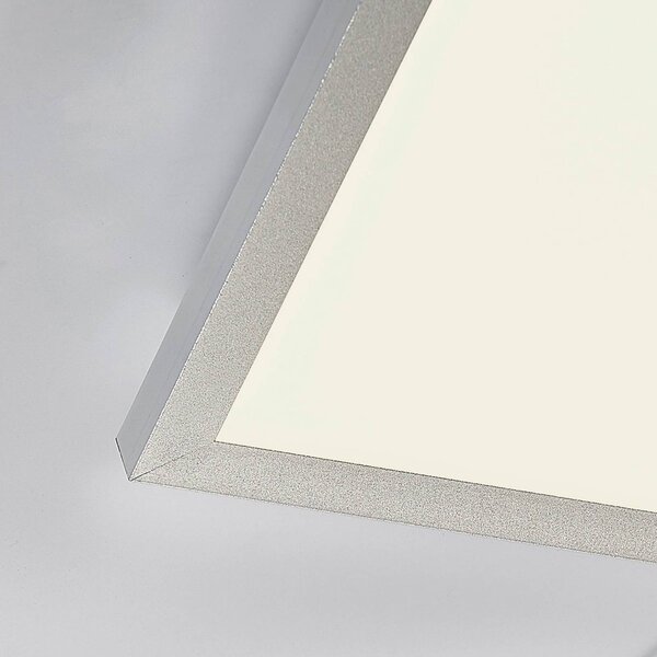 Arcchio LED panel Arthur, 120 x 30 cm, ezüst, 4000 K, Fehér / opál, Nappali / Étkező, Műanyag, Modern