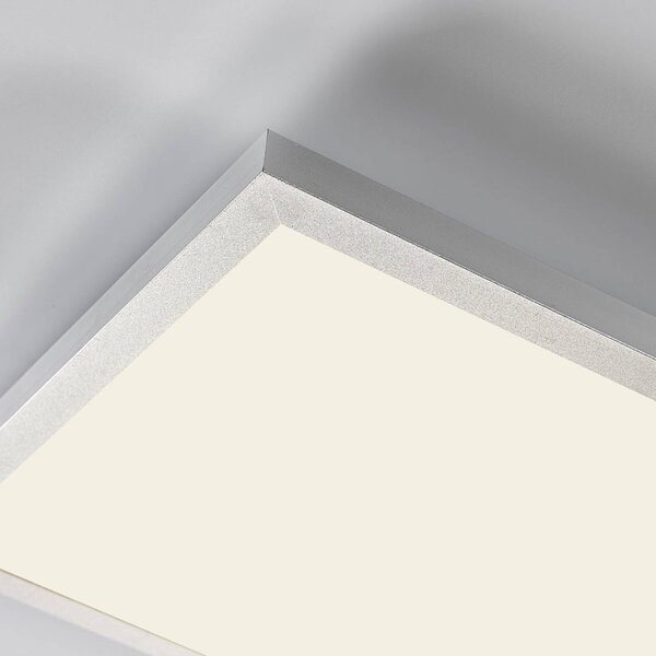 Arcchio LED panel Arthur, 120 x 30 cm, ezüst, 4000 K, Fehér / opál, Nappali / Étkező, Műanyag, Modern