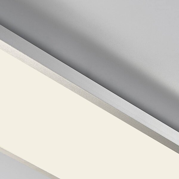 Arcchio LED panel Arthur, 120 x 30 cm, ezüst, 4000 K, Fehér / opál, Nappali / Étkező, Műanyag, Modern