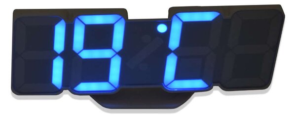 Távirányítós digitális LED óra hőmérővel - színváltós / asztali é