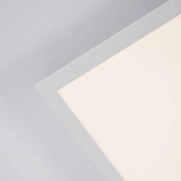 Arcchio Lysander LED panel, CCT, 62 cm, fehér, dimmelhető, Fehér / opál, Dolgozószoba / Iroda, Alumínium