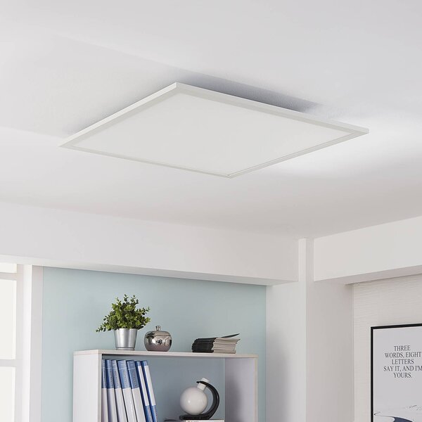 Arcchio Lysander LED panel, CCT, 62 cm, fehér, dimmelhető, Fehér / opál, Dolgozószoba / Iroda, Alumínium