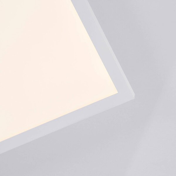 Arcchio LED panel Arya, fényerőszabályzó, 119 cm x 59 cm, fém, dimmelhető, Fehér / opál, Dolgozószoba / Iroda, Műanyag