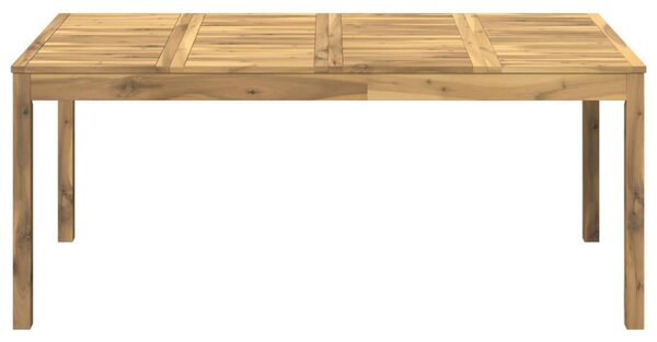 Kerti étkezőasztal Fehér 180 x 88,5 x 75 cm Tömör Akácfa