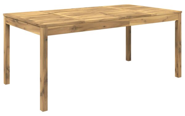 Kerti étkezőasztal Fehér 180 x 88,5 x 75 cm Tömör Akácfa