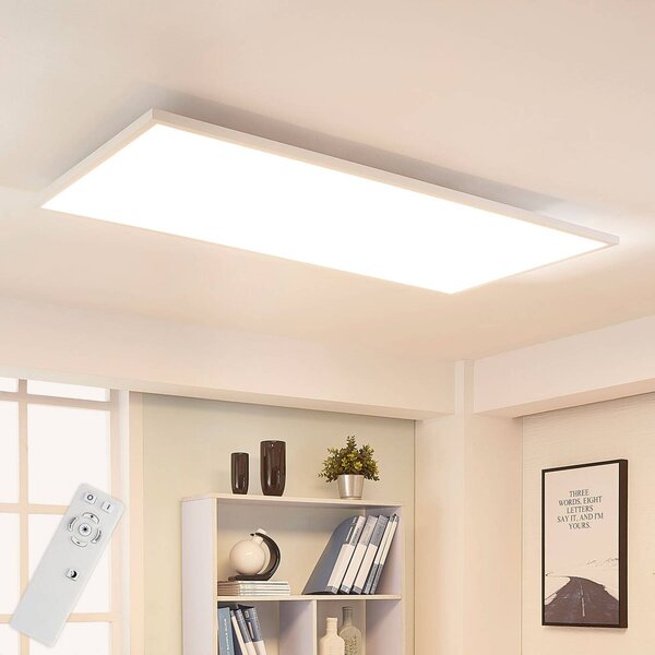 Arcchio LED panel Arya, fényerőszabályzó, 119 cm x 59 cm, fém, dimmelhető, Fehér / opál, Dolgozószoba / Iroda, Műanyag