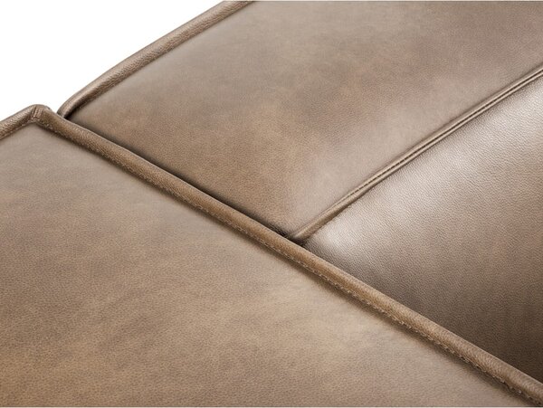 Világosbarna bőr sarokkanapé (variálható) Madame – Windsor & Co Sofas
