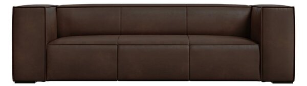 Sötétbarna bőr kanapé 227 cm Madame – Windsor & Co Sofas