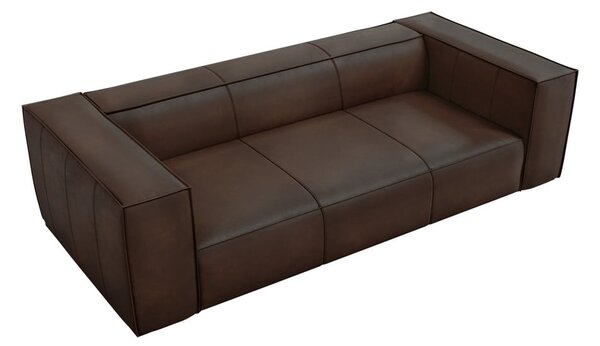 Sötétbarna bőr kanapé 227 cm Madame – Windsor & Co Sofas