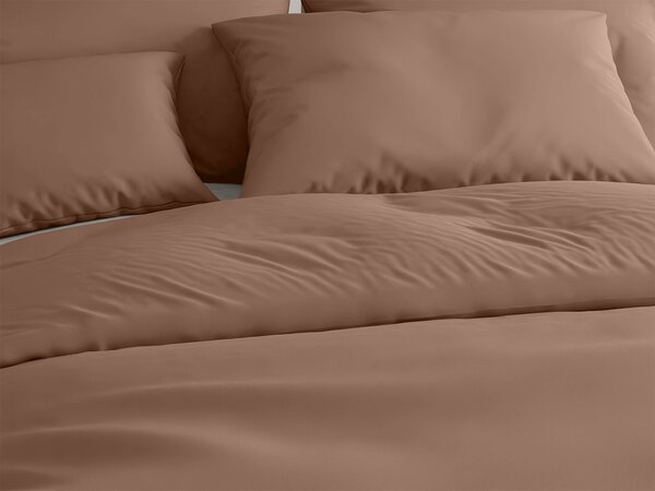 Pamut ágynemű LUX barna hotelzsebbel Ágyneműhuzat mérete: 70 x 90 cm | 140 x 200 cm