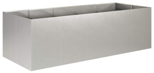 Kerti cserép Ezüst 200 x 80 x 60 cm Rozsdamentes Acél