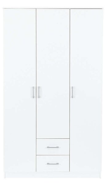 Miami Gardróbszekrény - 120x205 cm - Fehér