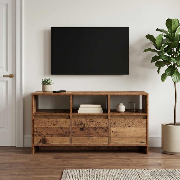 TV szekrény 102 x 37,5 x 52,5 cm Antik Fa Szerelt Fa