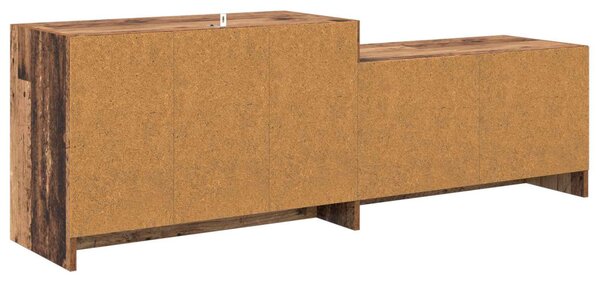 TV szekrény 147 x 35 x 50 cm Antik Fa Szerelt Fa