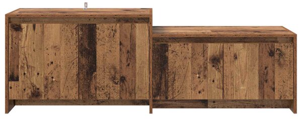 TV szekrény 147 x 35 x 50 cm Antik Fa Szerelt Fa