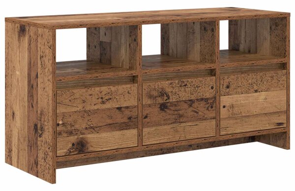TV szekrény 102 x 37,5 x 52,5 cm Antik Fa Szerelt Fa