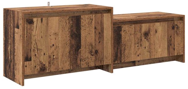 TV szekrény 147 x 35 x 50 cm Antik Fa Szerelt Fa