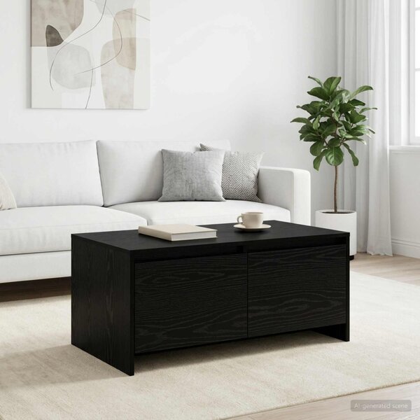 Dohányzóasztal Fekete Tölgy 90 x 50 x 41.5 cm Szerelt Fa