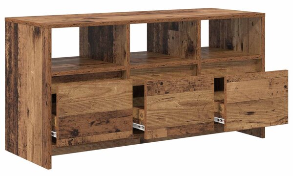 TV szekrény 102 x 37,5 x 52,5 cm Antik Fa Szerelt Fa