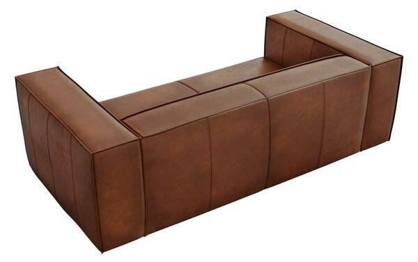 Konyakbarna bőr kanapé 212 cm Madame – Windsor & Co Sofas