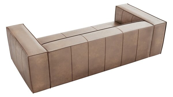 Világosbarna bőr kanapé 227 cm Madame – Windsor & Co Sofas