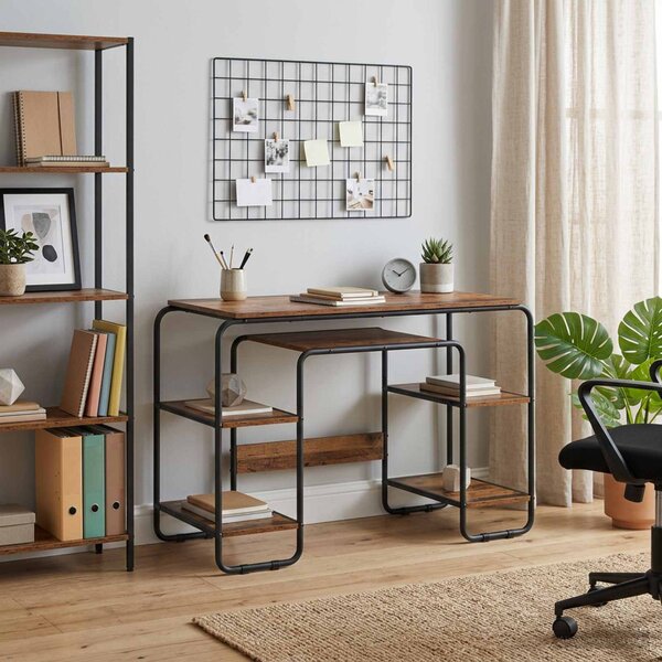 Tárolóval rendelkező íróasztal Antik Fa 113.5 x 52 x 75.5 cm