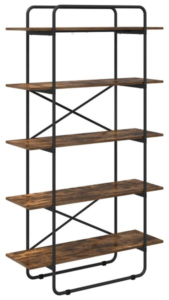 Könyvespolc 5 szintes 100 x 35 x 175,5 cm PB Füstös Tölgy