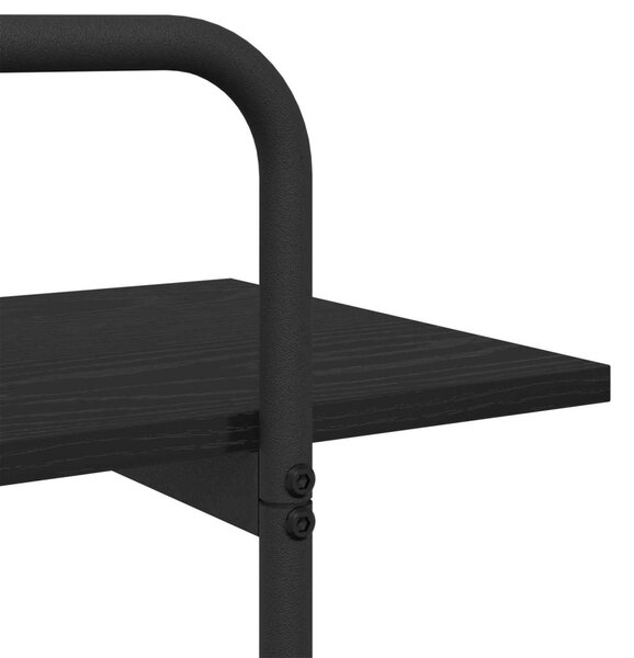 Könyvespolc 2 szintes 100 x 35 x 70 cm PB Fekete Tölgy
