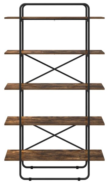 Könyvespolc 5 szintes 100 x 35 x 175,5 cm PB Füstös Tölgy