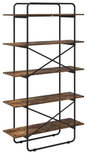 Könyvespolc 5 szintes 100 x 35 x 175,5 cm PB Füstös Tölgy